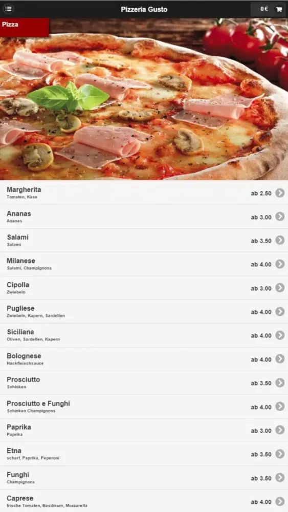 Pizzeria Gusto Wesseling Screenshots