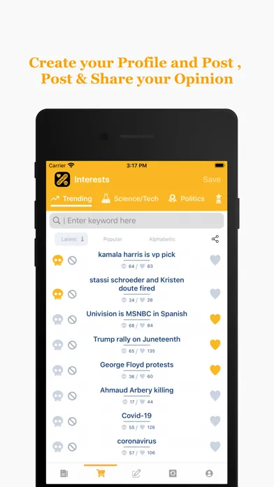 Opinito:Discuss,Debate & Share Screenshots