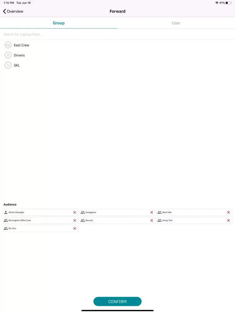 Capturas de pantalla de Opinsta Communicate iPad 