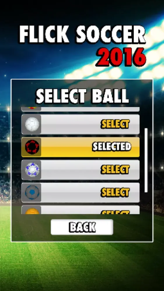 Zrzuty ekranu Flick Soccer League 2016
