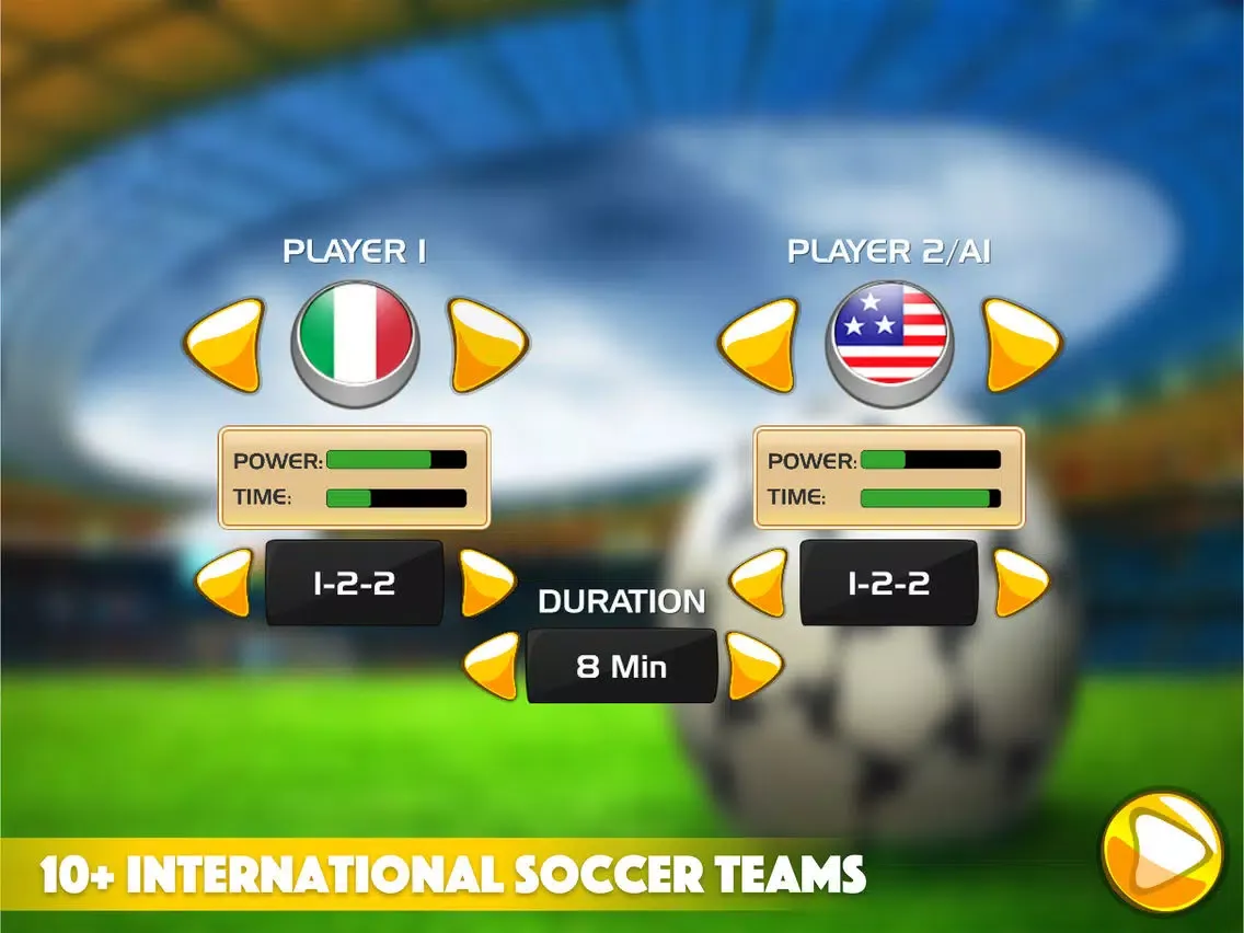 تصاویر Flick Soccer 3D Super All Star Soccer iPad 