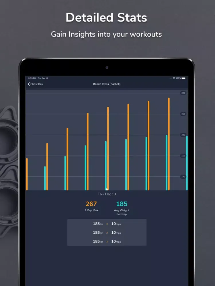 Скриншоты Gym Ting - Workout Planner Log iPad 