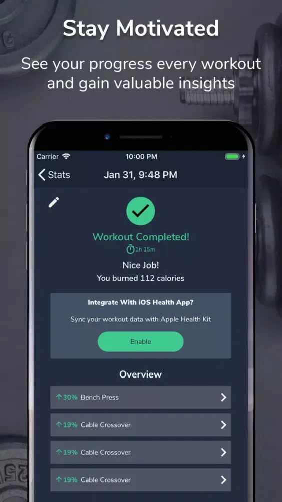 Скриншоты Gym Ting - Workout Planner Log