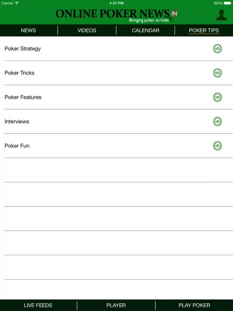 Online Poker News iPad 應用截圖