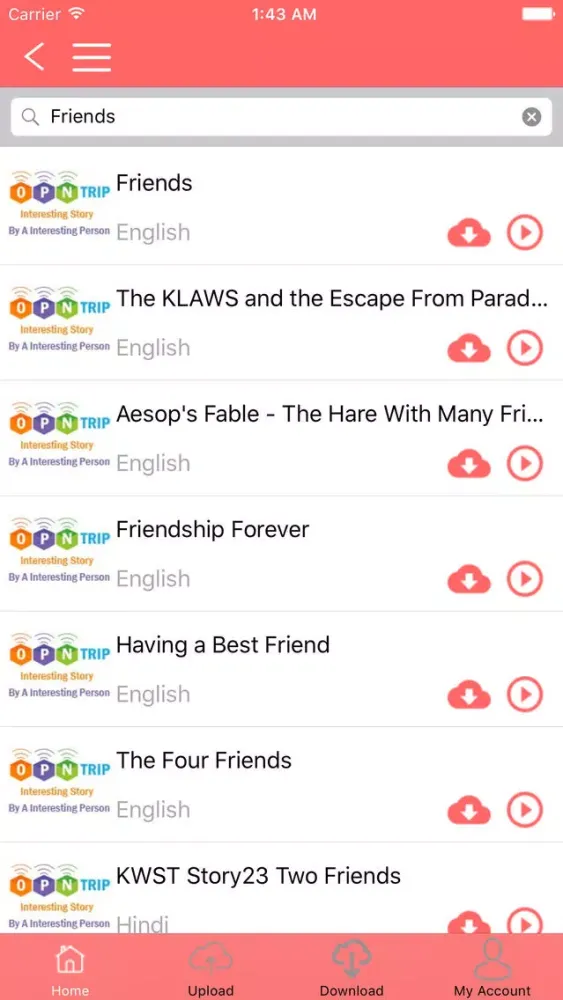 Capturas de pantalla de OpnTrip - Audio Stories & Poems