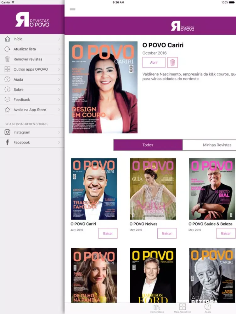 Revistas O POVO iPad 应用截图