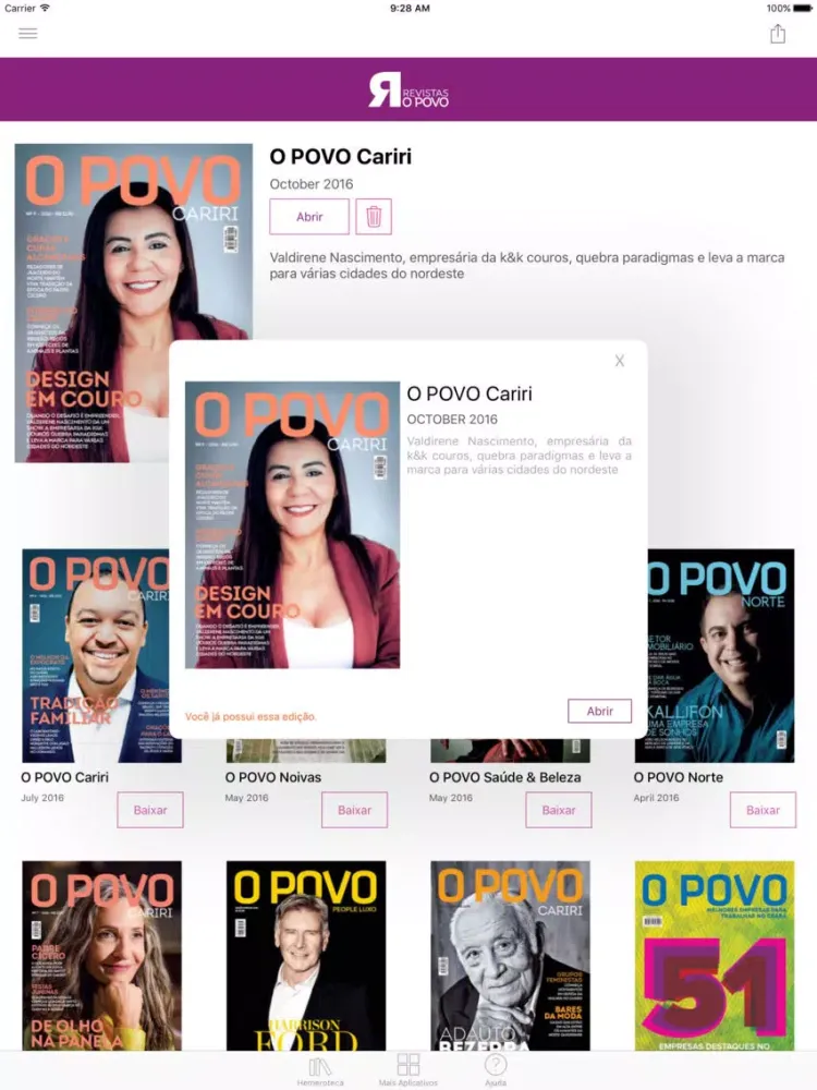 Revistas O POVO iPad 应用截图