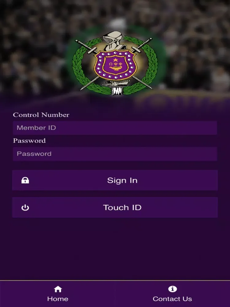 Tangkapan skrin Omega Psi Phi Fraternity iPad 