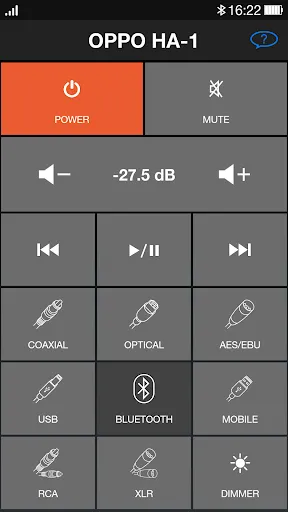 Zrzuty ekranu OPPO HA-1 Control