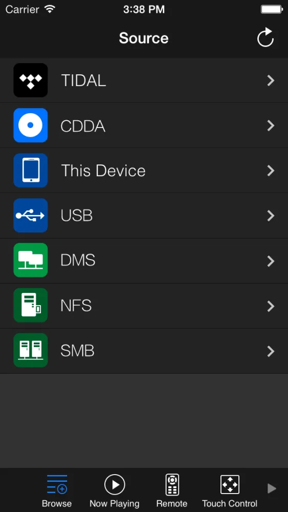 Tangkapan skrin OPPO MediaControl for BDP-10x