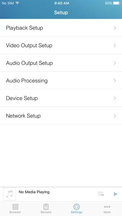 ภาพหน้าจอของ OPPO UDP-20X MediaControl