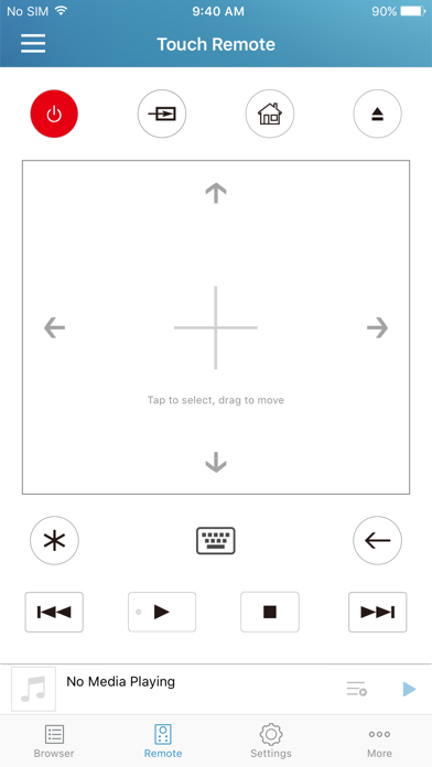 Tangkapan layar OPPO UDP-20X MediaControl