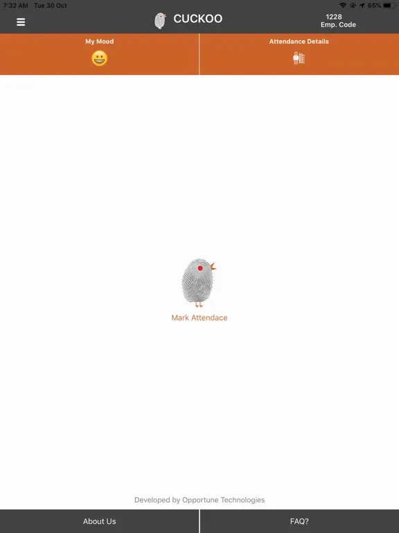 Tangkapan layar Cuckoo Tech App iPad 