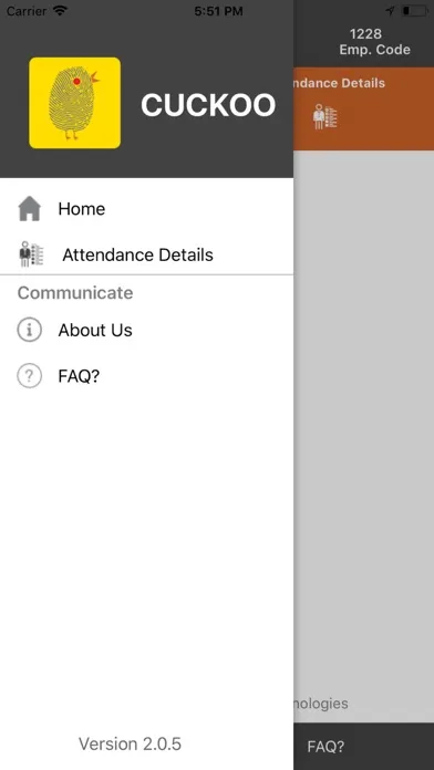 Tangkapan layar Cuckoo Tech App