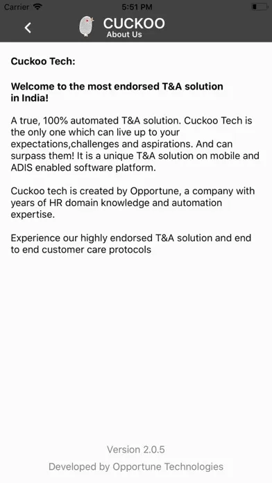 Tangkapan layar Cuckoo Tech App