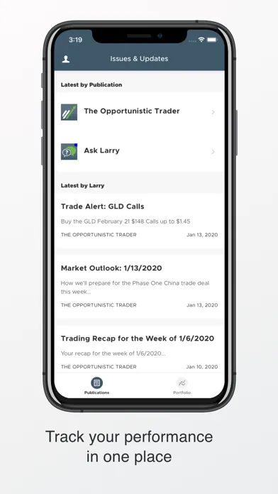 Capturas de tela do Opportunistic Trader Mobile
