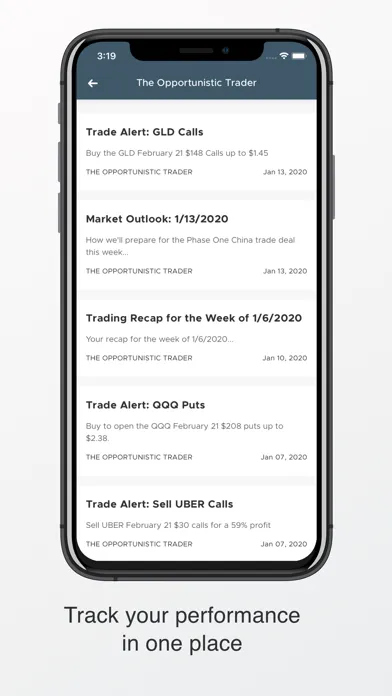 Capturas de tela do Opportunistic Trader Mobile