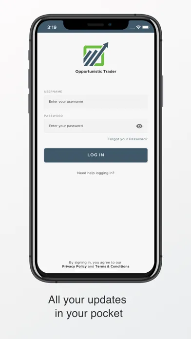 Capturas de tela do Opportunistic Trader Mobile