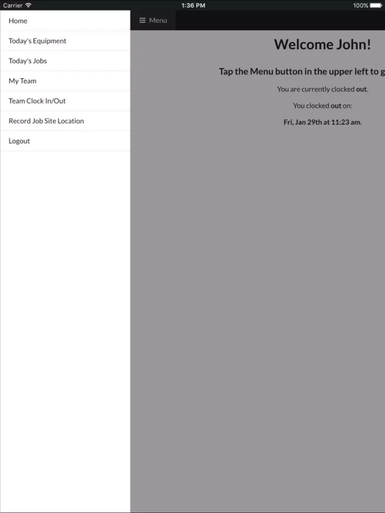 Ảnh chụp màn hình của OpsHound iPad 