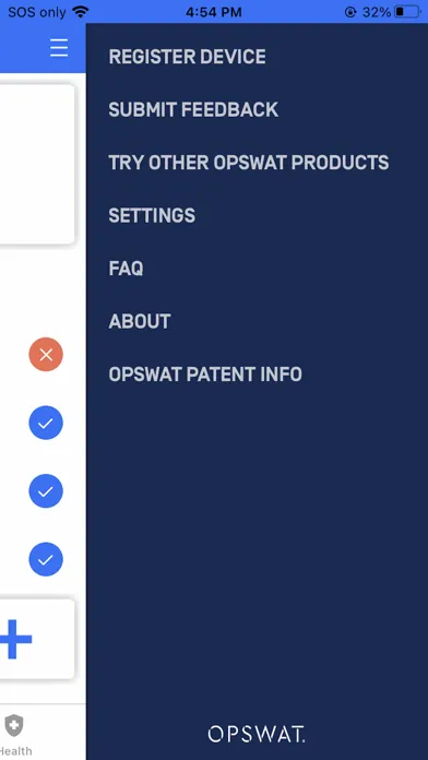 OPSWAT Mobile App স্ক্রিনশট