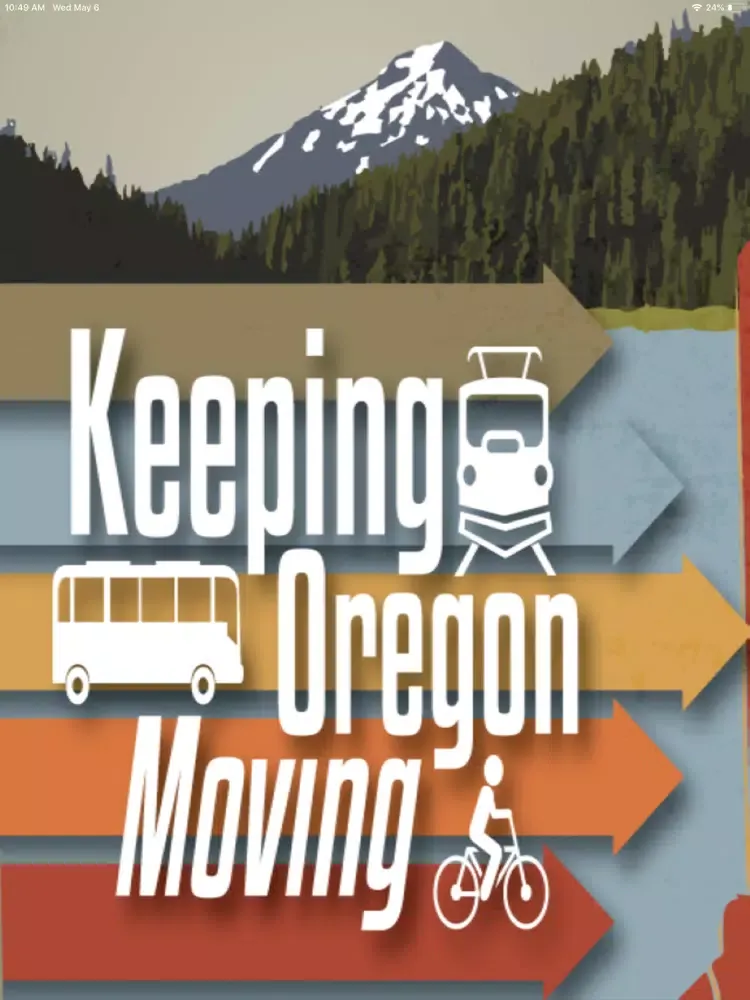Ảnh chụp màn hình của Oregon Public Transportation iPad 
