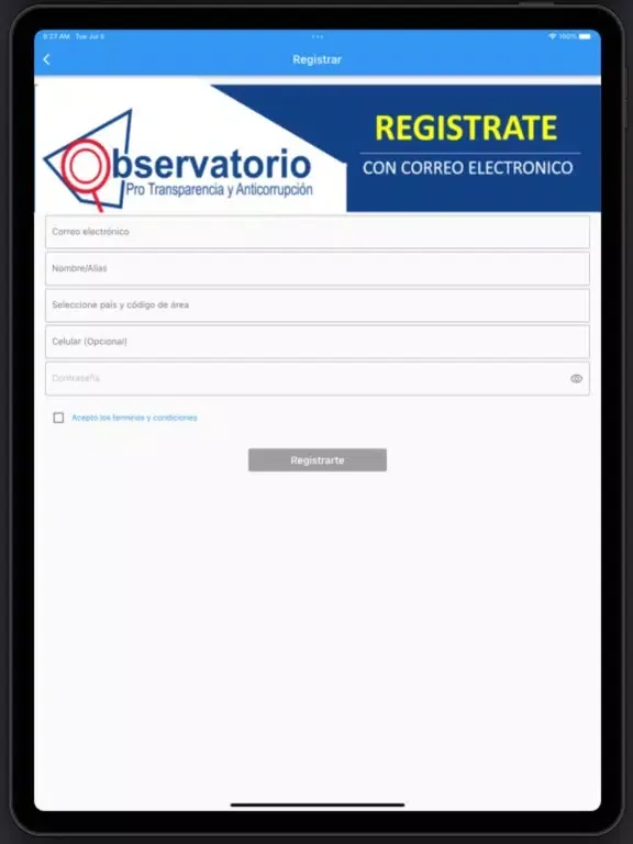 Observatorio OPTA iPad 應用截圖