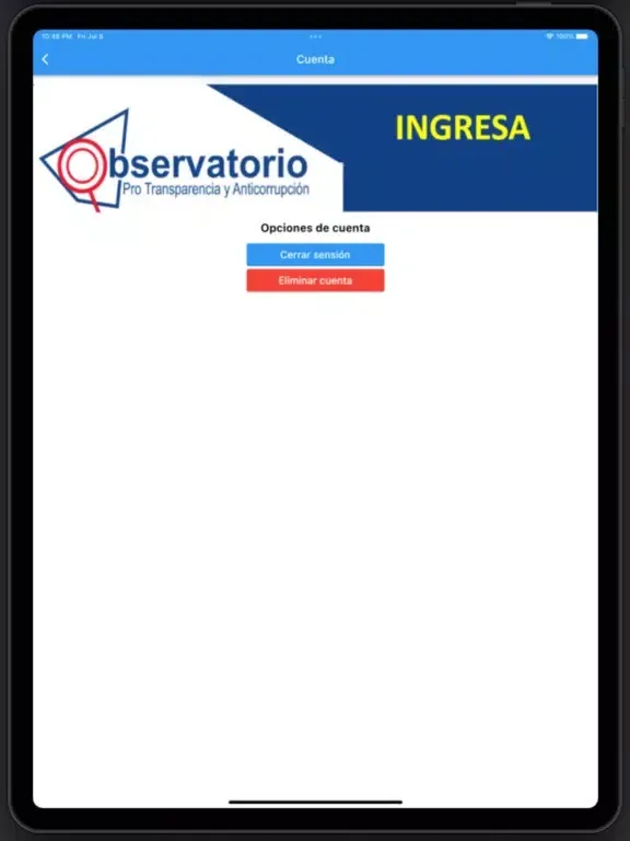 Observatorio OPTA iPad 應用截圖