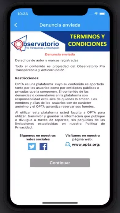 Observatorio OPTA應用截圖