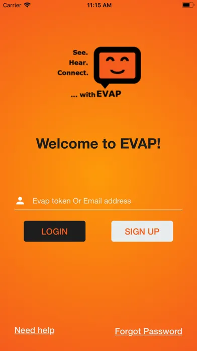 ภาพหน้าจอของ EVAP.io