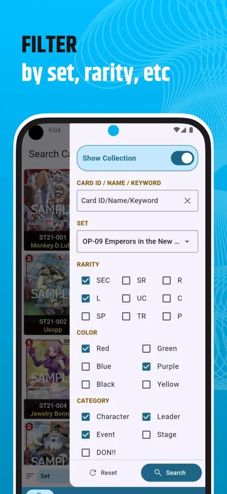 OP TCG Dex Ekran Görüntüleri