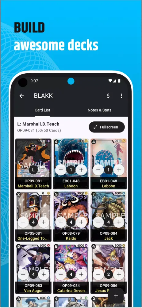 OP TCG Dex Ekran Görüntüleri