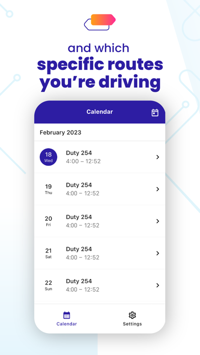 Screenshot di Optibus Driver