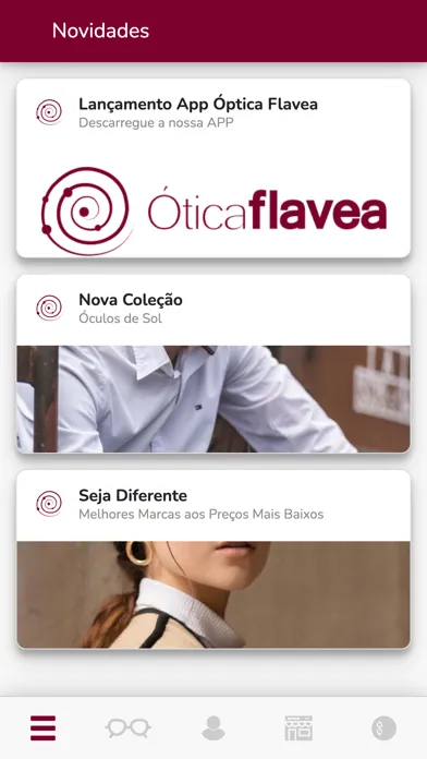 Tangkapan skrin Ótica Flavea