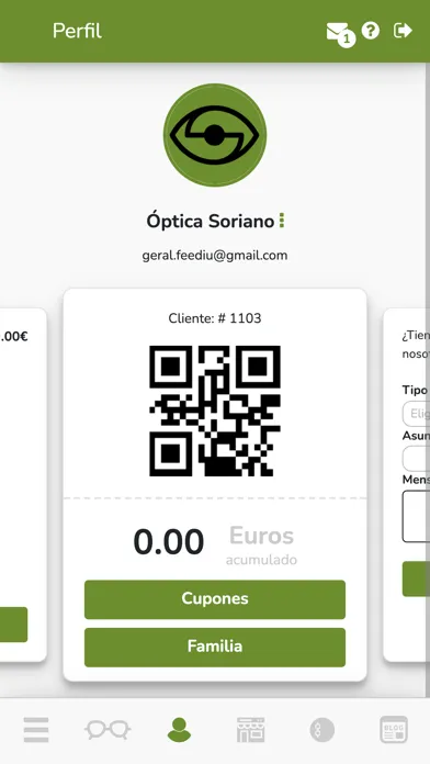Zrzuty ekranu Óptica Soriano
