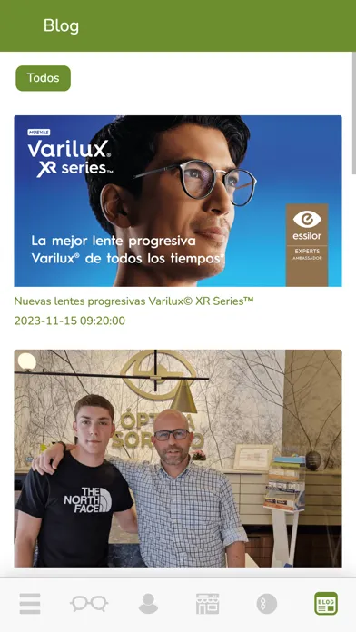 Zrzuty ekranu Óptica Soriano
