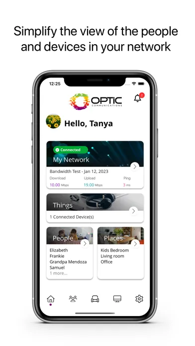 Zrzuty ekranu OpticComm CommandIQ