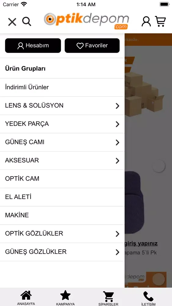 Optik Depom Screenshots