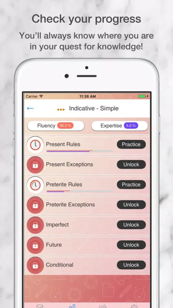 Ảnh chụp màn hình của OptimaLearn - Learn Spanish through practice free