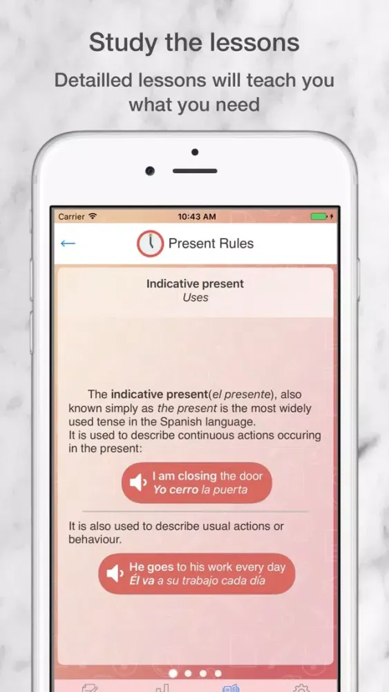 Ảnh chụp màn hình của OptimaLearn - Learn Spanish through practice free