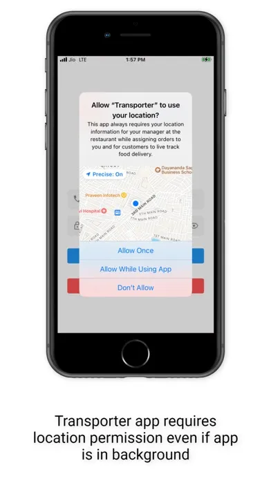 Скриншоты Transporter- Delivery app