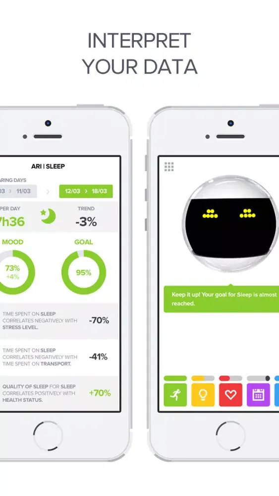 Optimized - Lifelogging and Quantified Self Improvement App Screenshots