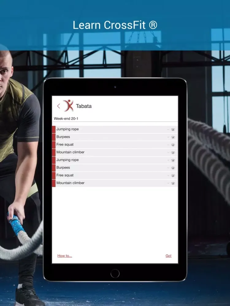 Tangkapan skrin Kalos HIIT iPad 