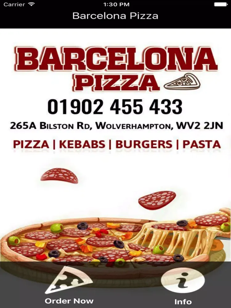 تصاویر Barcelona Pizza,Wolverhampton iPad 