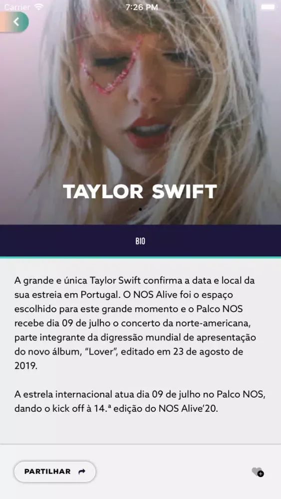 Capturas de pantalla de NOS Alive