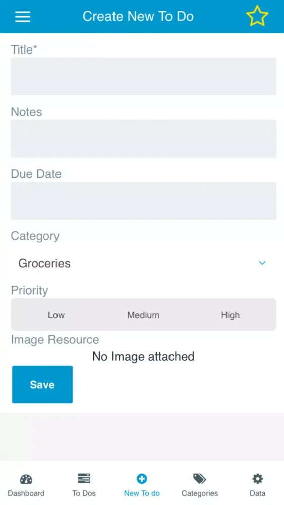 Screenshot di ToDo Optimus