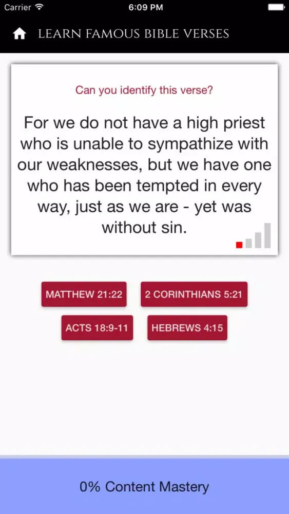 Bible Trivia - Famous Passages Screenshots