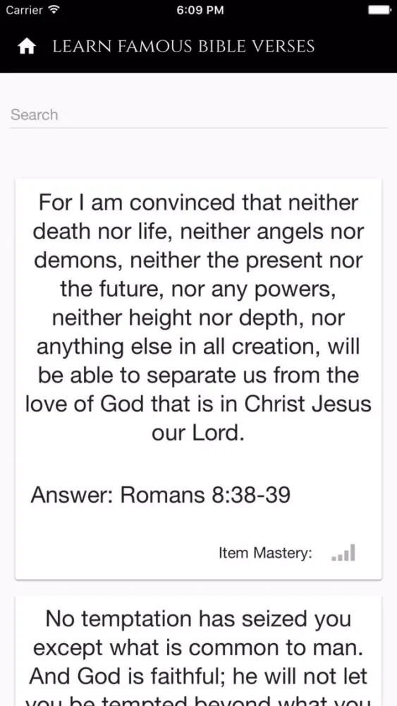 Bible Trivia - Famous Passages Screenshots