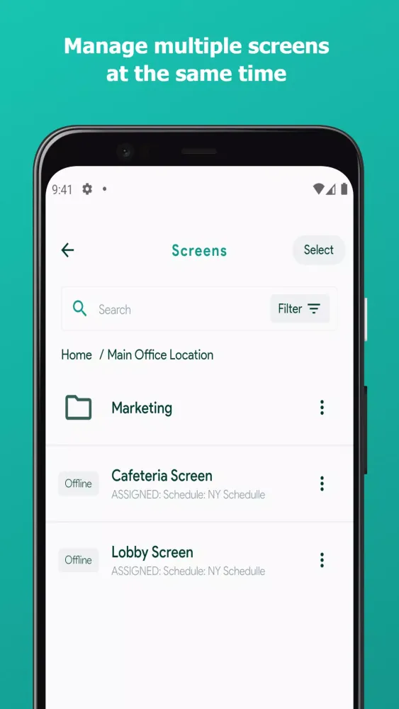 OptiSigns Admin Screenshots