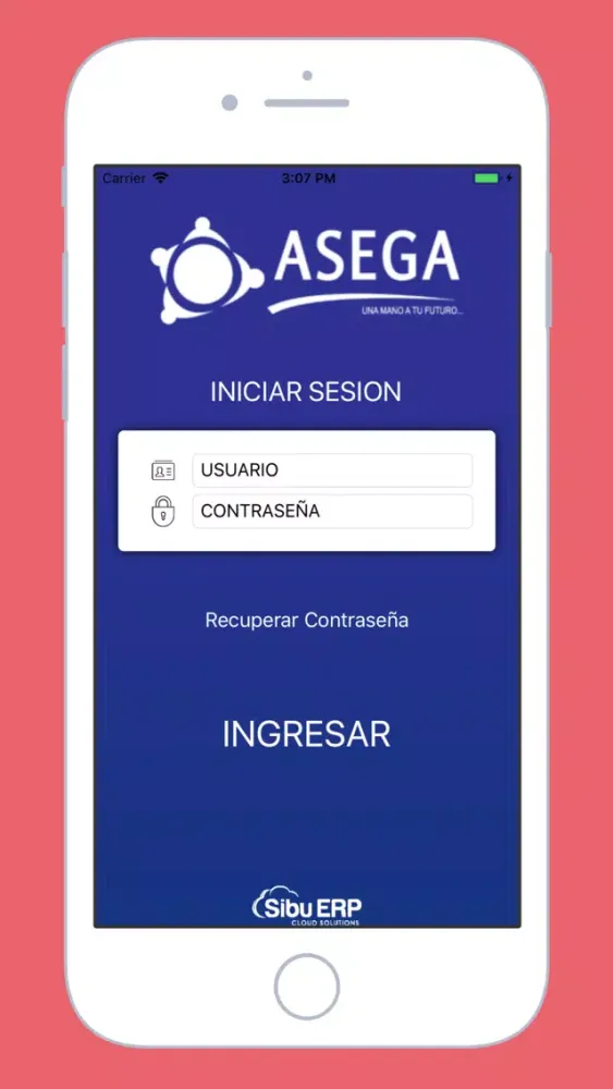 ASEGA App Screenshots