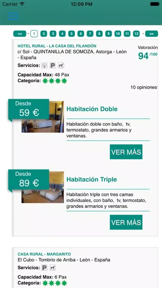 Скриншоты Central de Reservas CyL - LEÓN